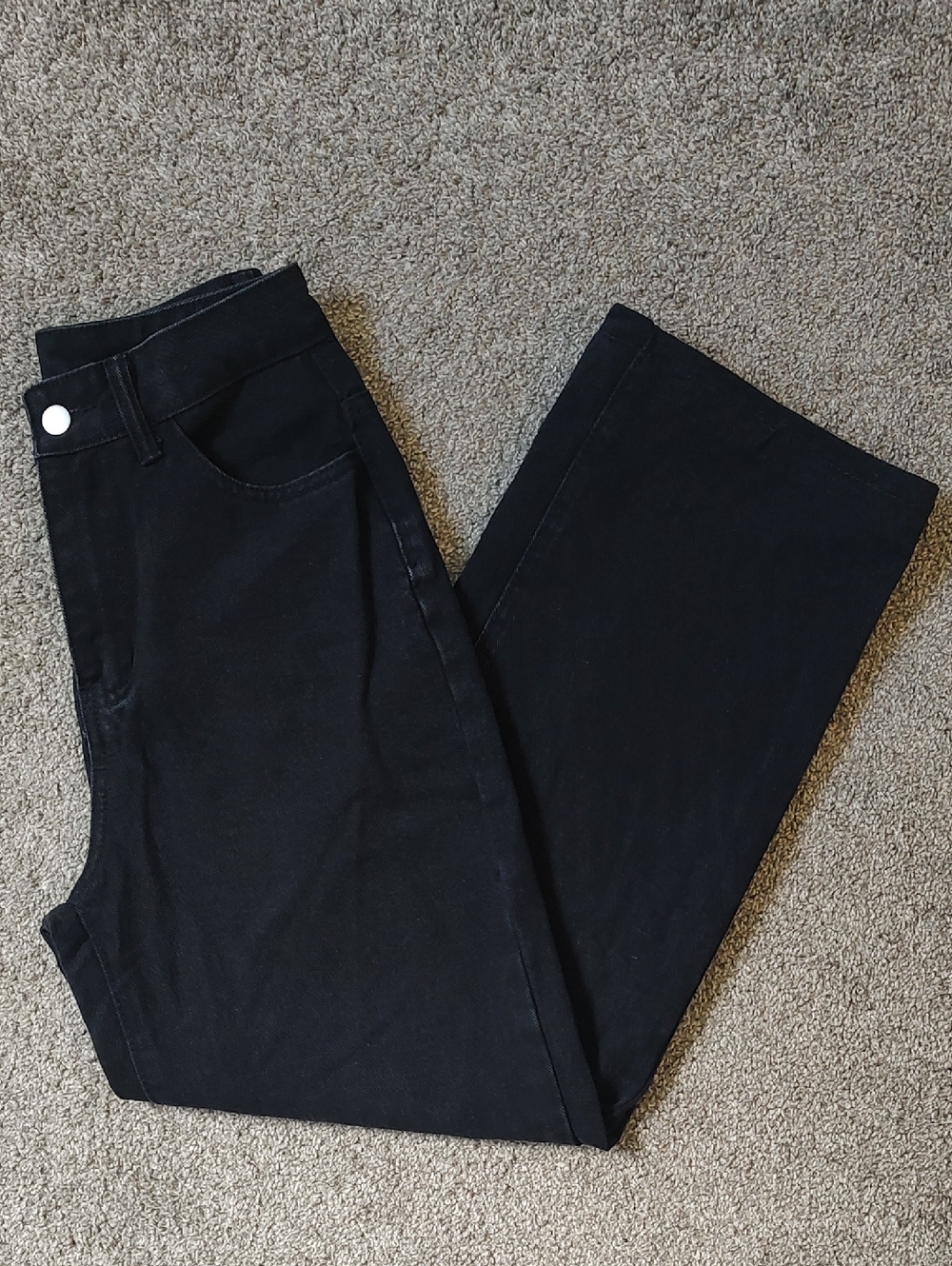 Shein Size Small/4 Black Cotton Blend Jeans - Picture 2 of 6